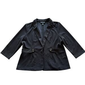 Womens Blazer XL Black Professional Workwear Office Sharp Classic Career